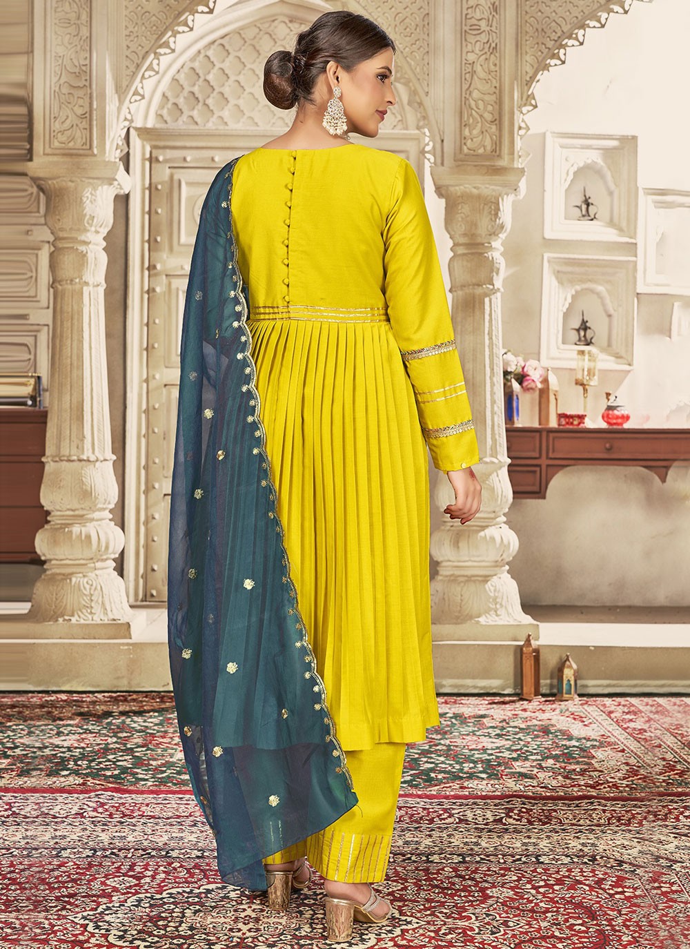 Art Silk Salwar Suit - T3579