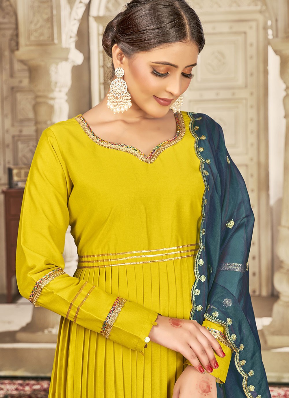 Art Silk Salwar Suit - T3579