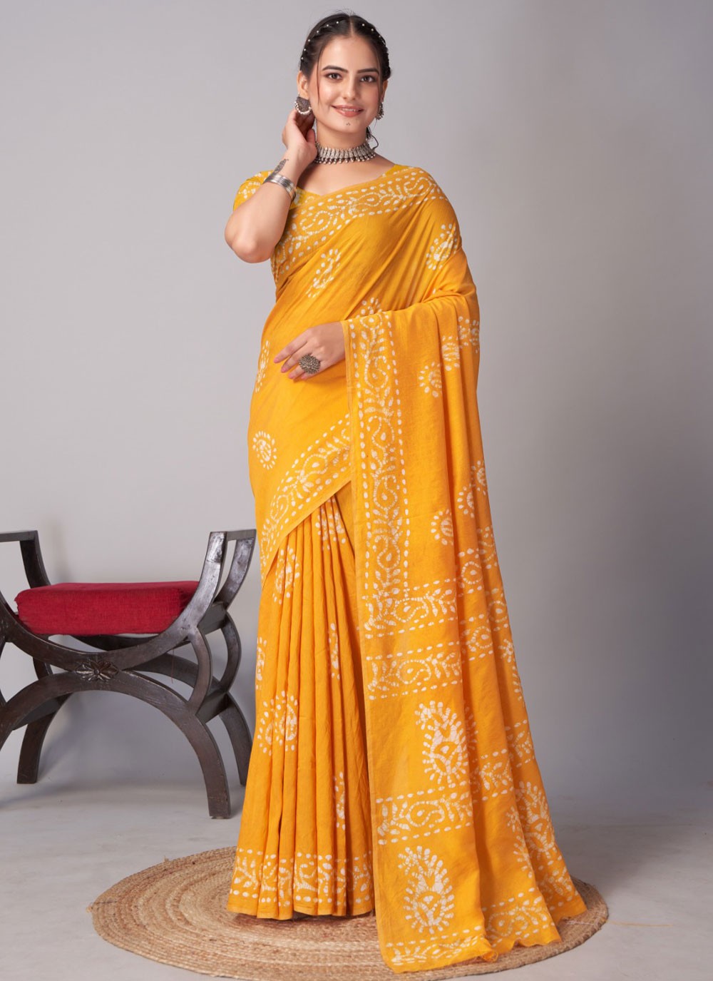 Printed Chanderi Cotton Saree - S12005