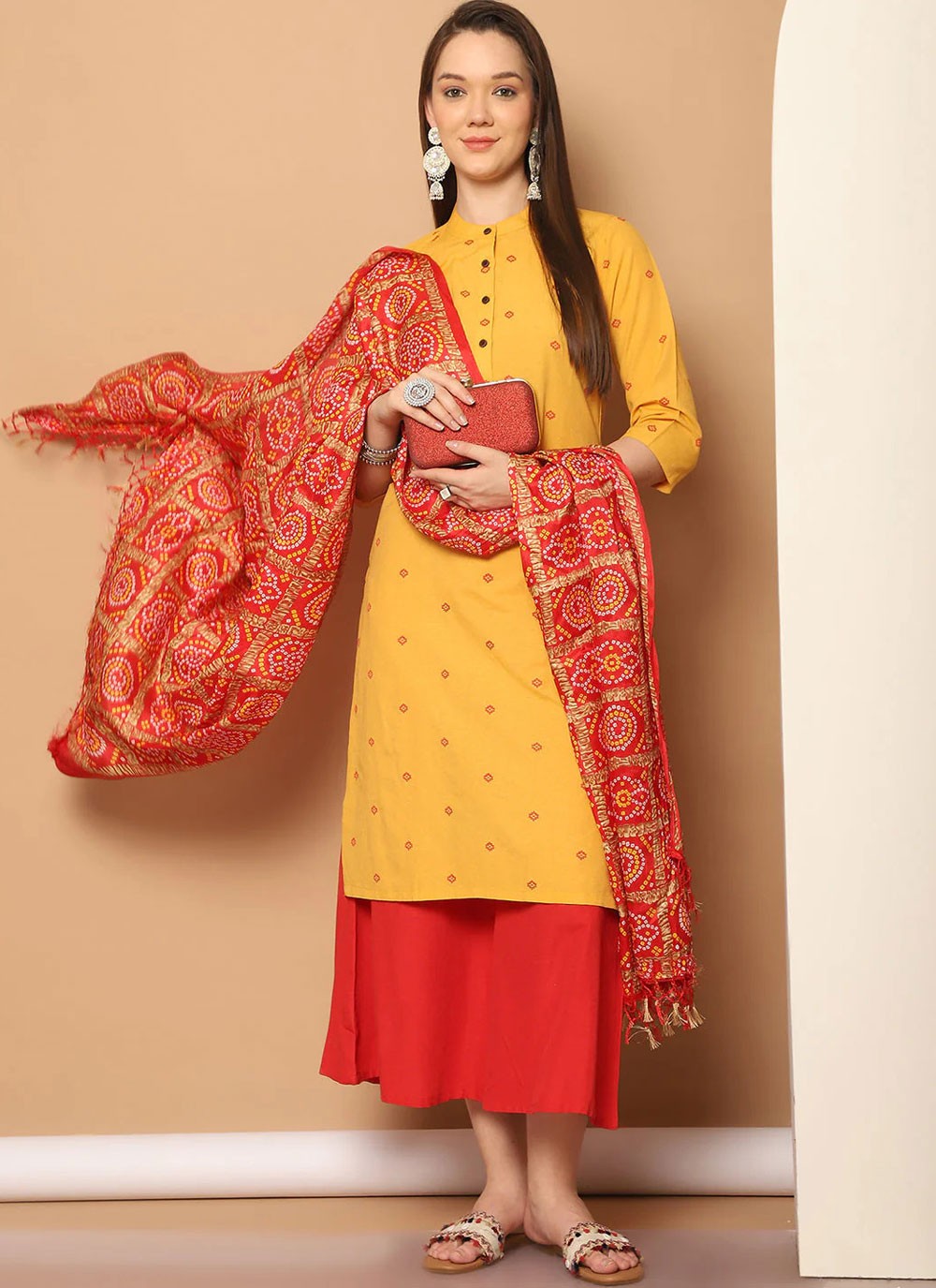 Blended Cotton Salwar Suit - T3972