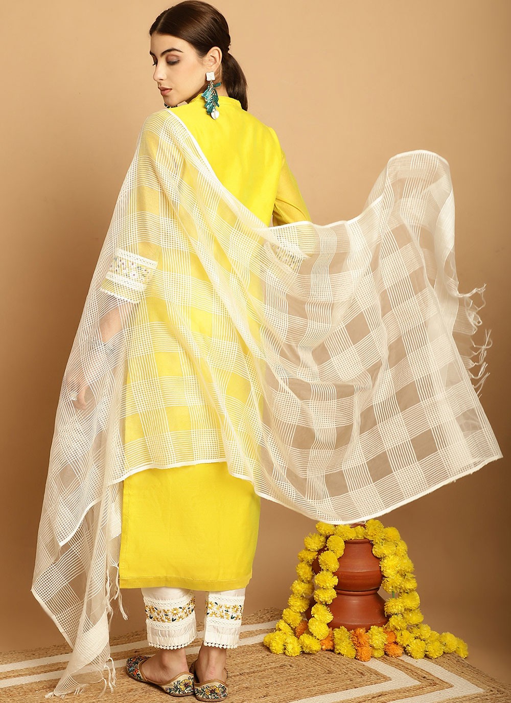 Chanderi Salwar Suit - T1907