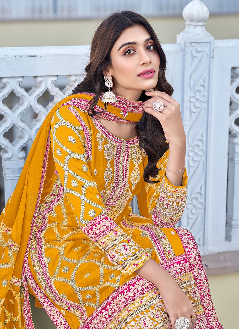 Chinon, Silk Salwar Suit - T1840