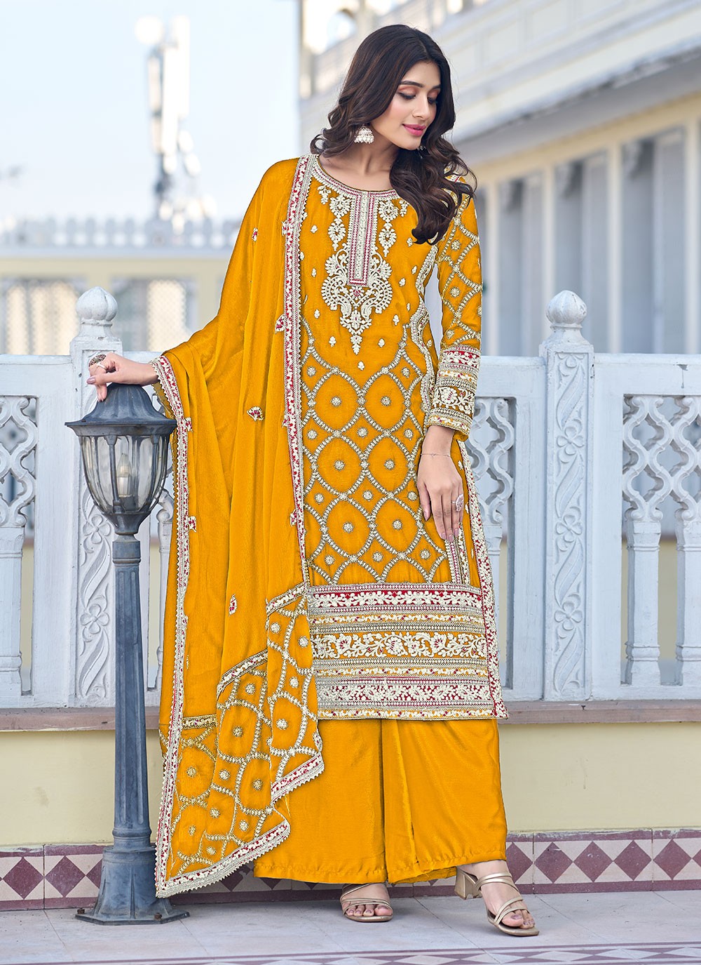 Chinon, Silk Salwar Suit - T1840