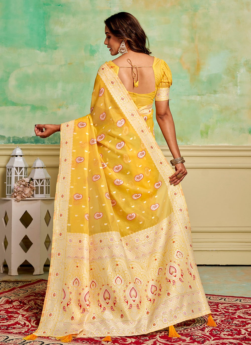 Woven Cotton Saree - S11881