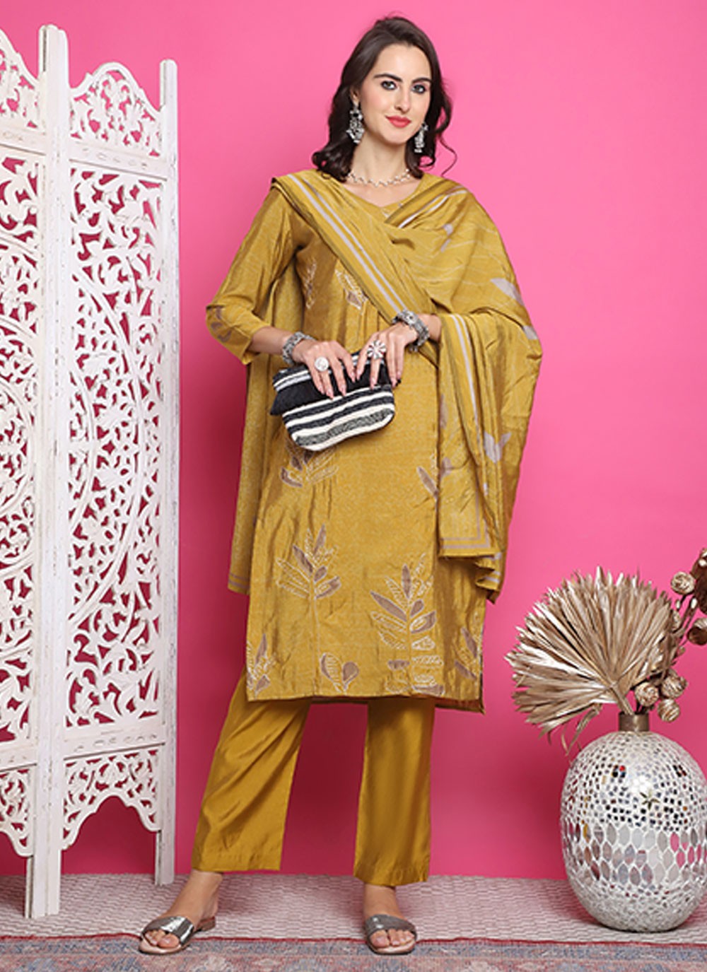 Muslin Salwar Suit - T3142