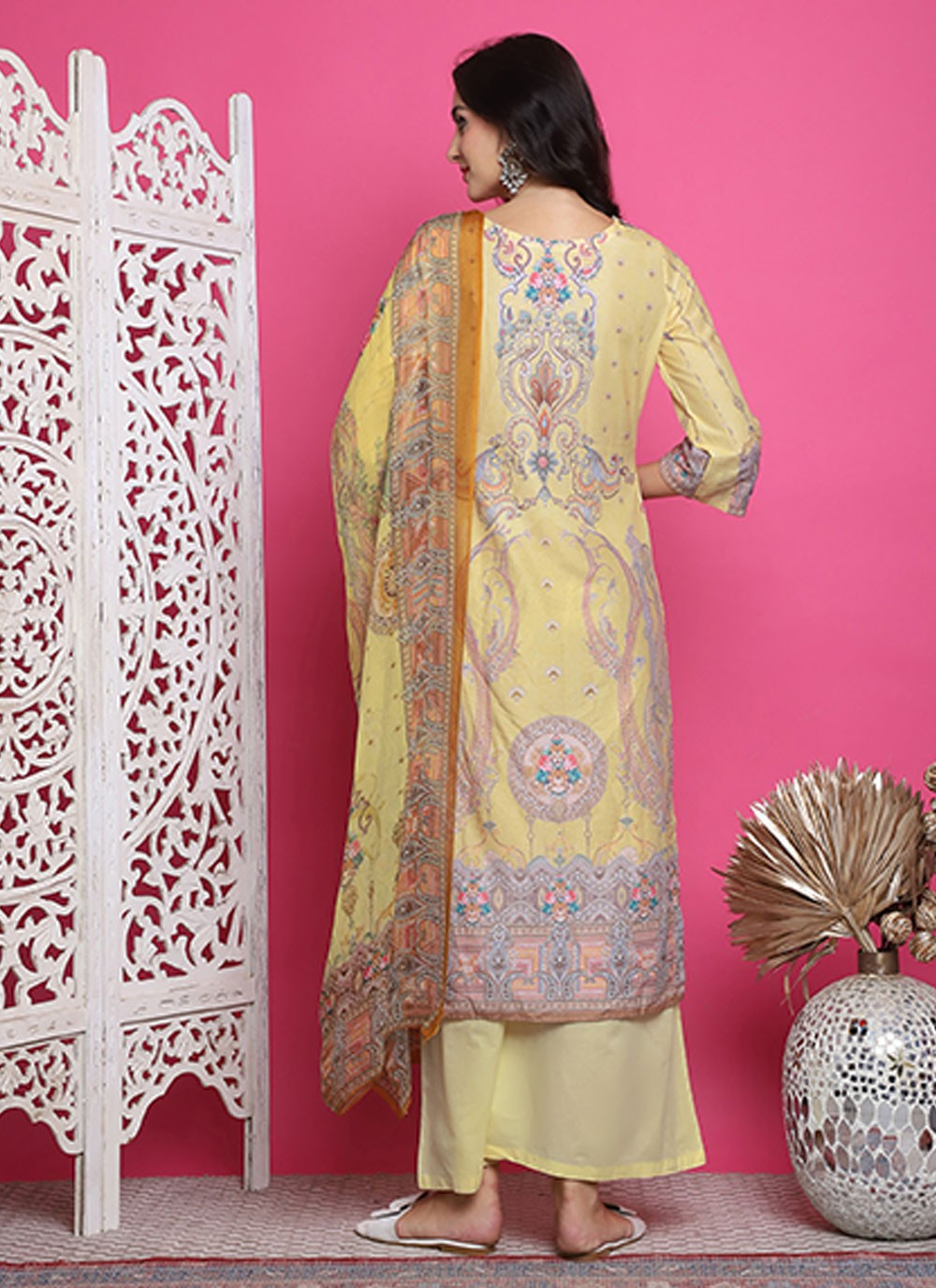 Satin Salwar Suit - T3163