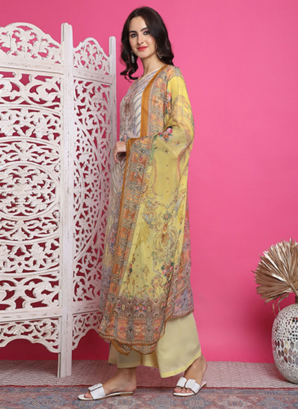 Satin Salwar Suit - T3163