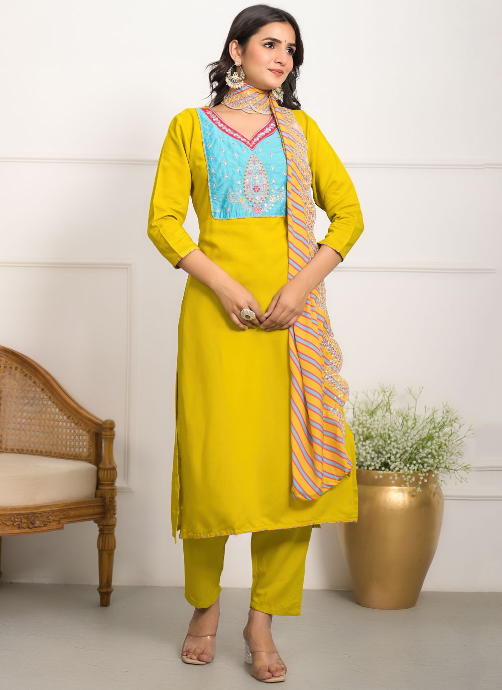 Viscose Salwar Suit - T4095