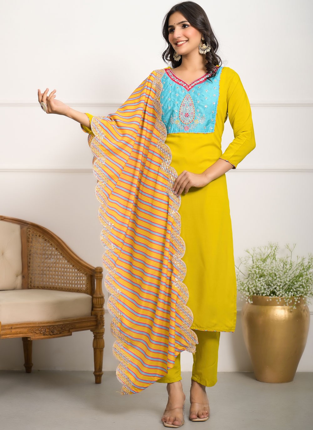 Viscose Salwar Suit - T4095