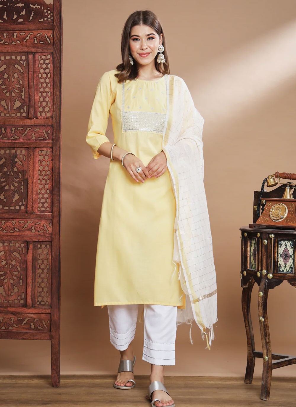 Cotton Salwar Suit - T1552