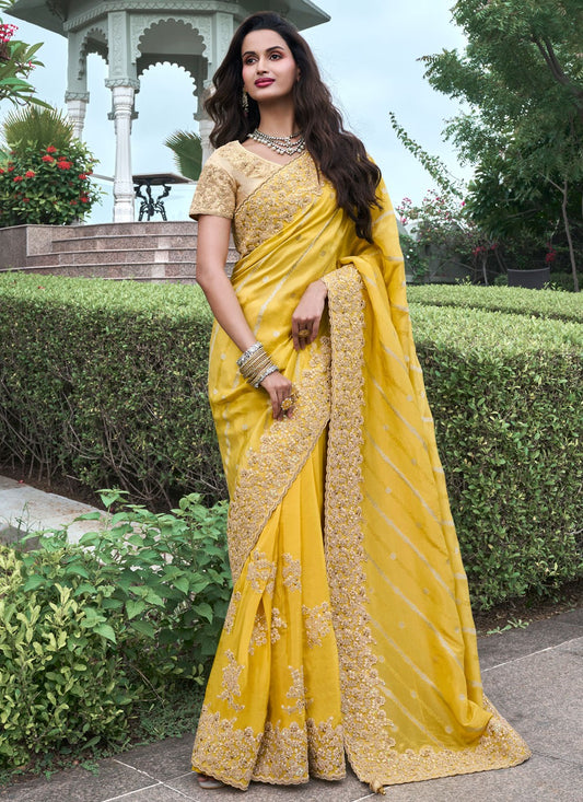 Embroidered Viscose Trendy Saree - M8995