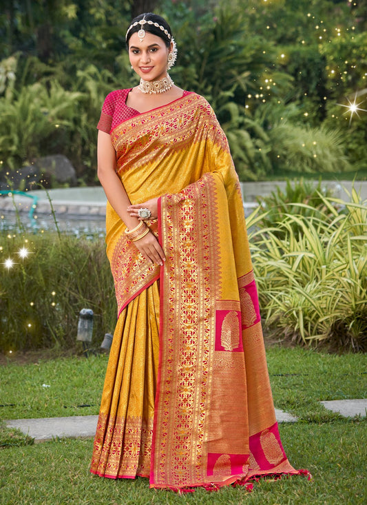 Traditional Weaving Zari Kanjivaram Silk Saree - S5116