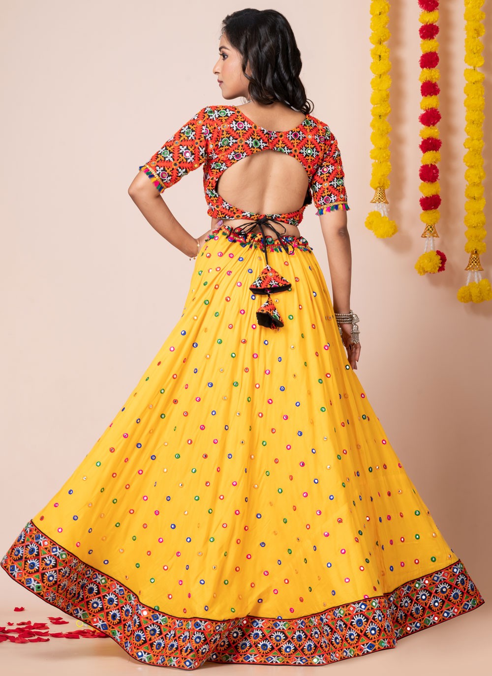 Lace Rayon A - Line Lehenga - L2193