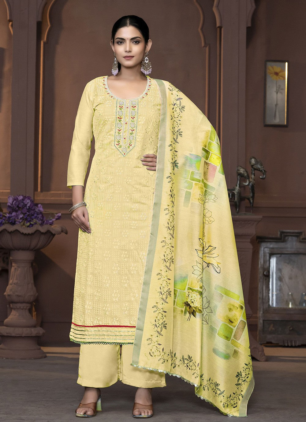 Modal Palazzo Suit - T3477