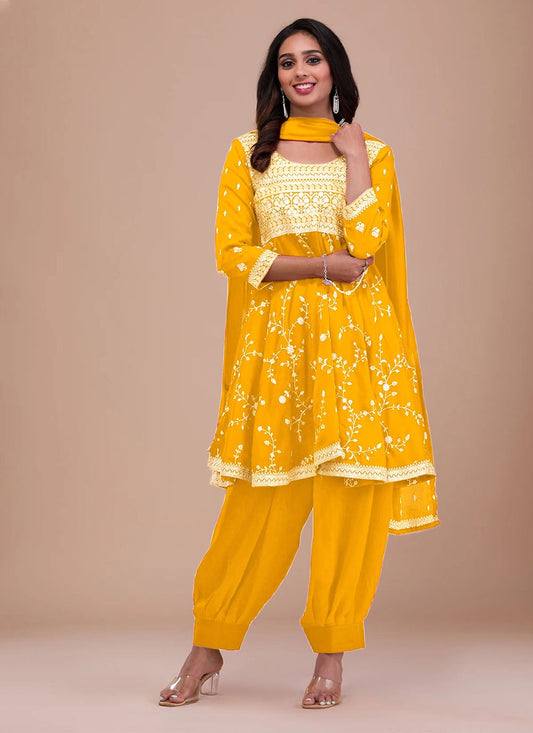 Vichitra Silk Salwar Suit - T1870