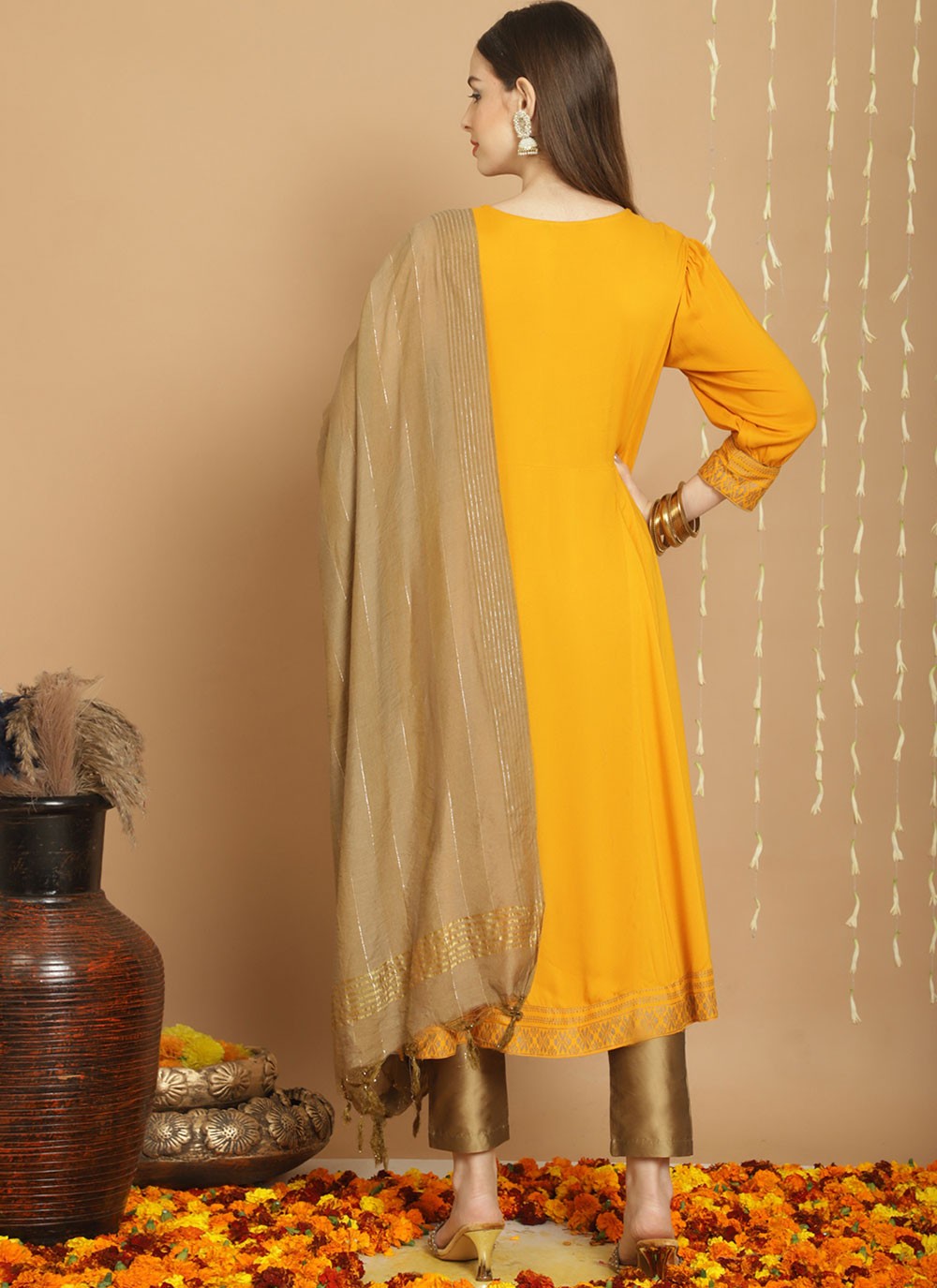 Chanderi Salwar Suit - T1781