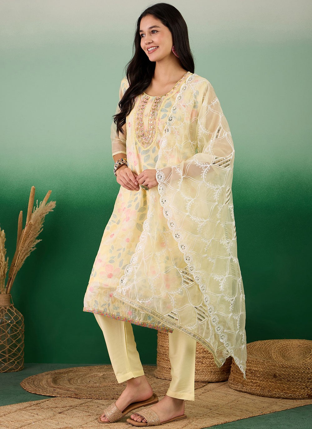 Silk Salwar Suit - T2945