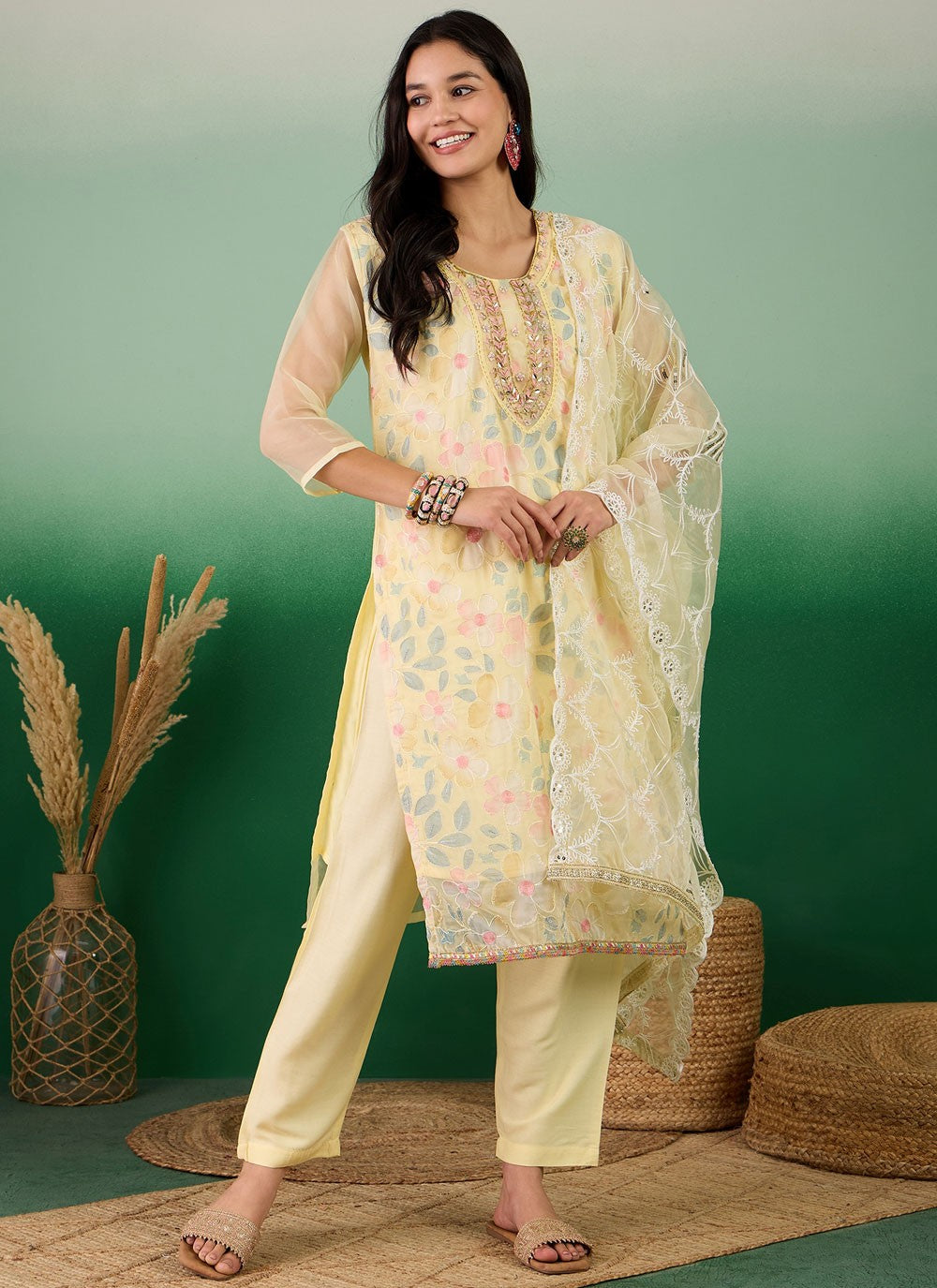 Silk Salwar Suit - T2945