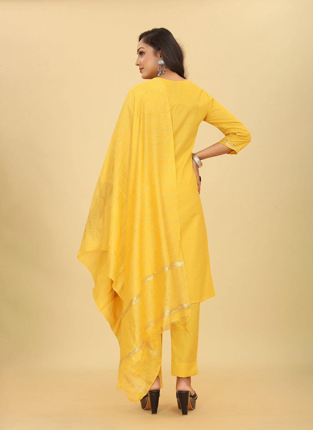 Cotton Pant Style Suit - T2779