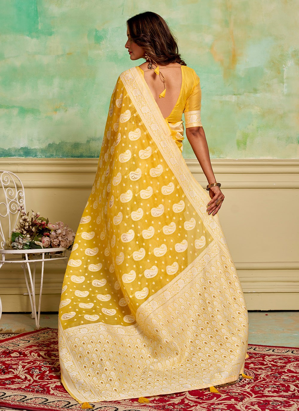 Woven Cotton Saree - S11881