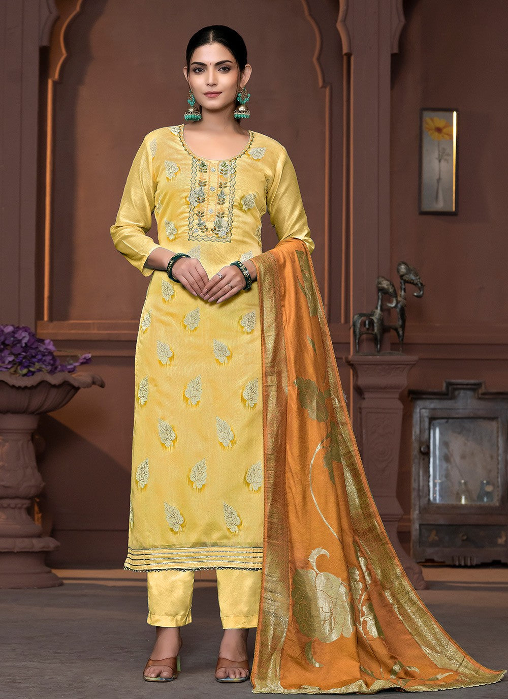 Modal Pant Style Suit - T3457