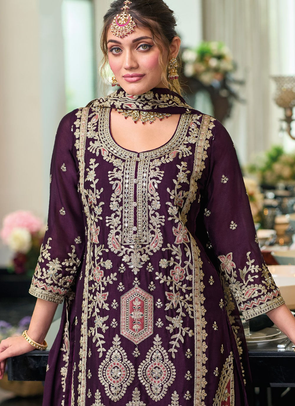 Chinon Salwar Suit - T4056