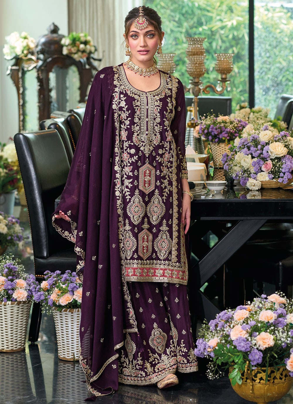 Chinon Salwar Suit - T4056