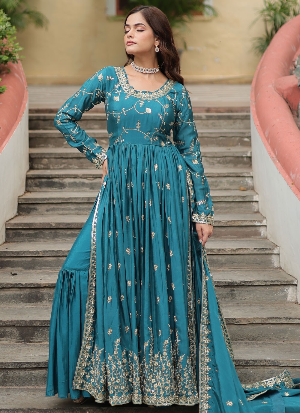 Chinon Salwar Suit - T3928