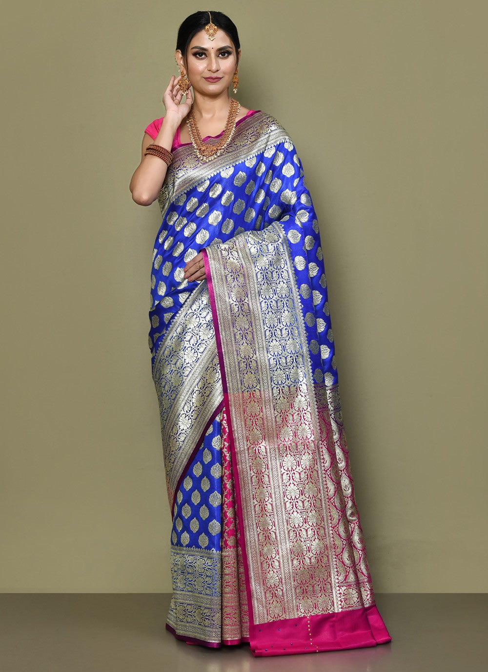 Classic Embroidered Georgette Saree - S3574