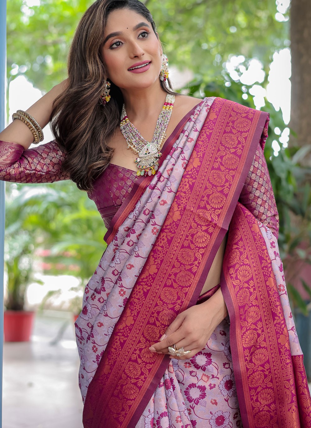 Woven, Zari Banarasi Silk Saree - S12280