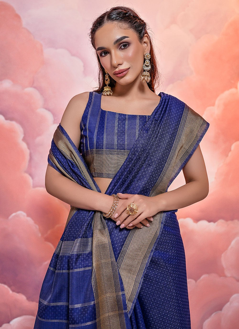 Classic Woven Cotton Saree - S4911