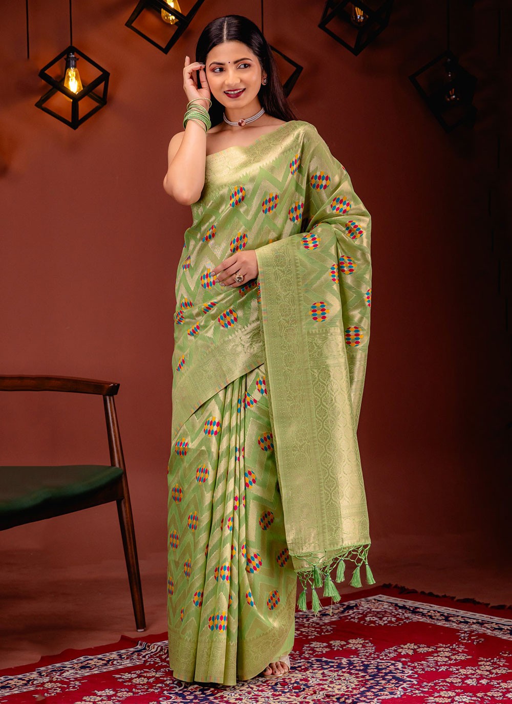 Classic Zari Kanjivaram Silk Saree - S7079