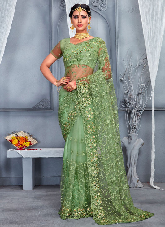 Saree Embroidered Net Saree - S1642