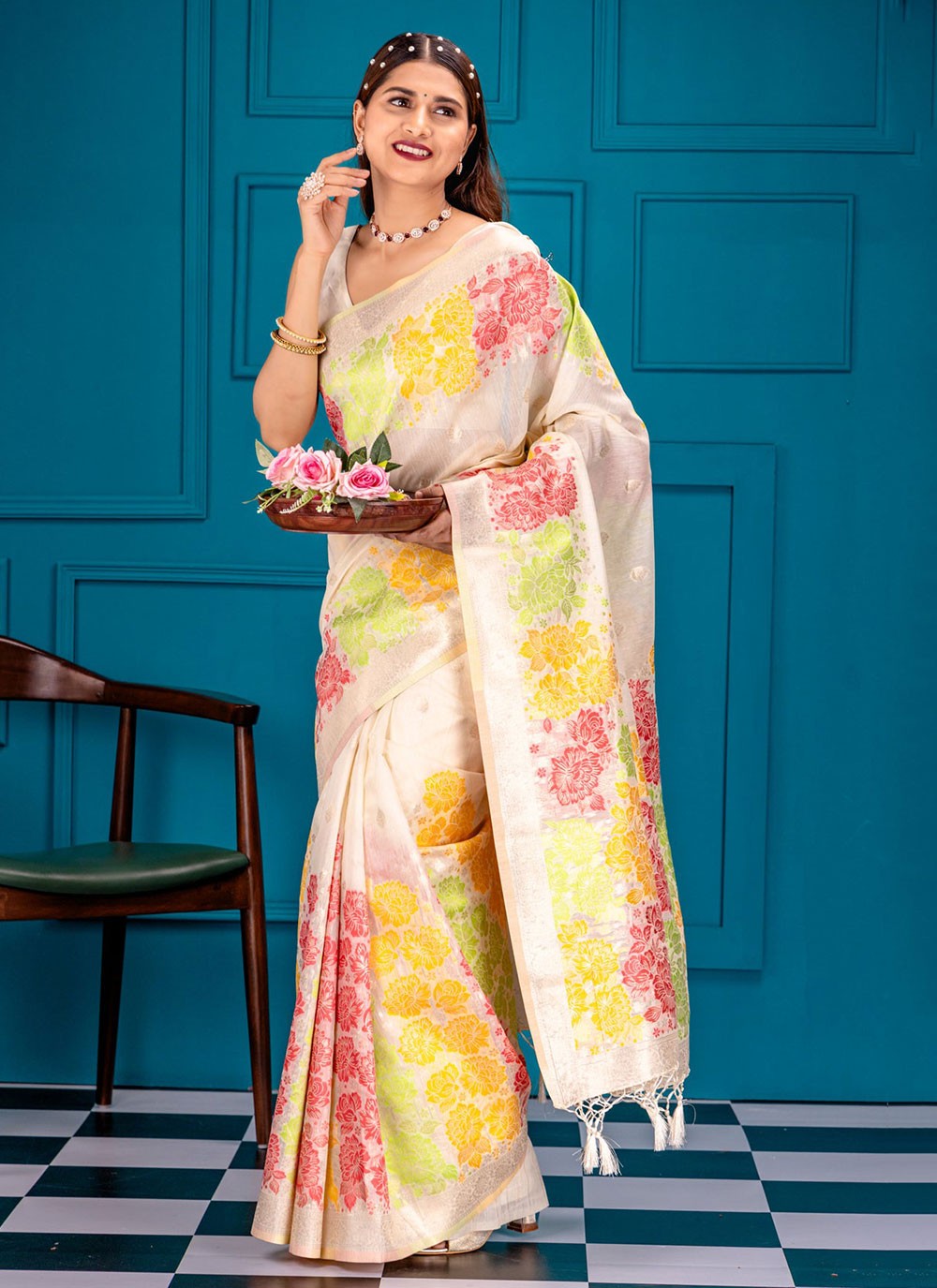 Classic Zari Kanjivaram Silk Saree - S7079