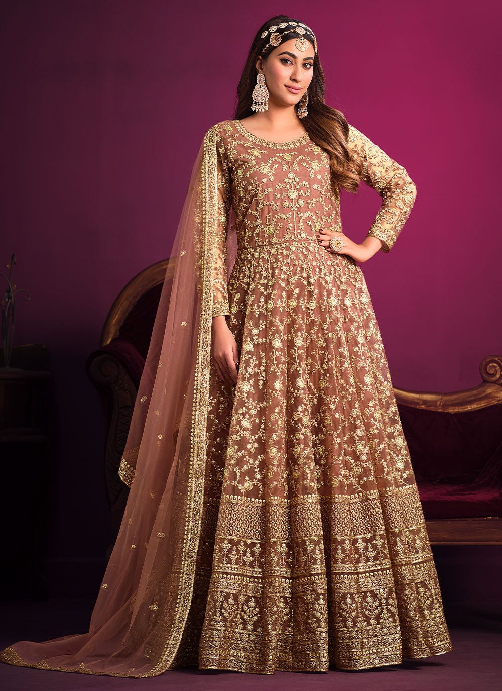 Net Salwar Suit - T963