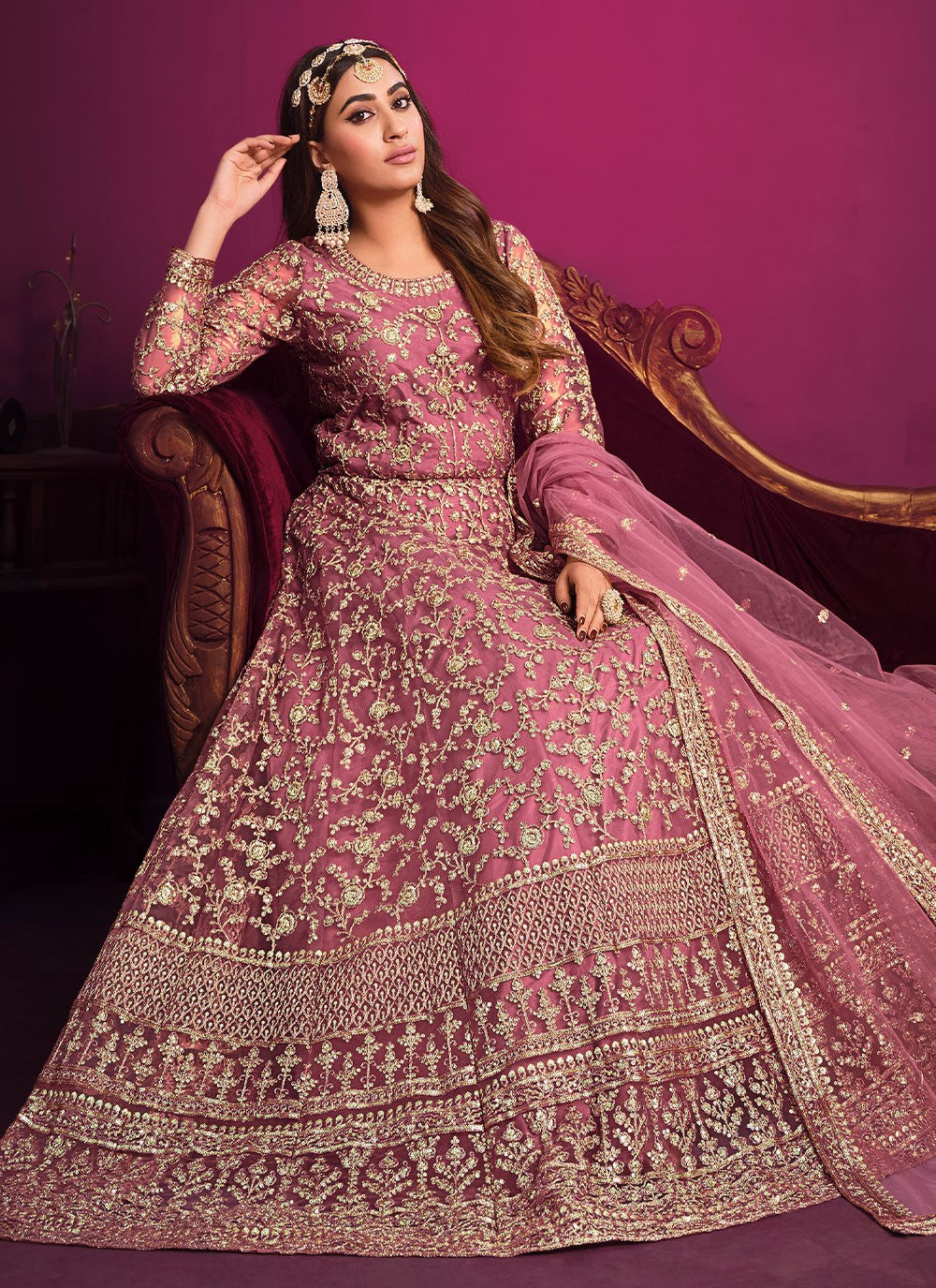 Net Salwar Suit - T963