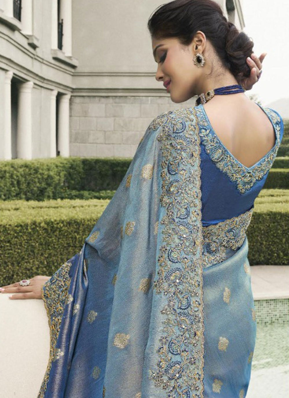 Classic Border Work Tussar Silk Saree - S9485