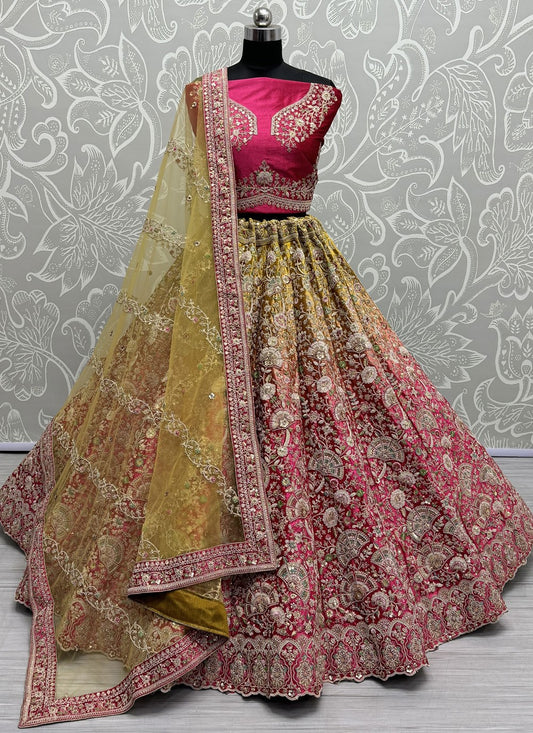 Diamond Velvet A - Line Lehenga - L2258