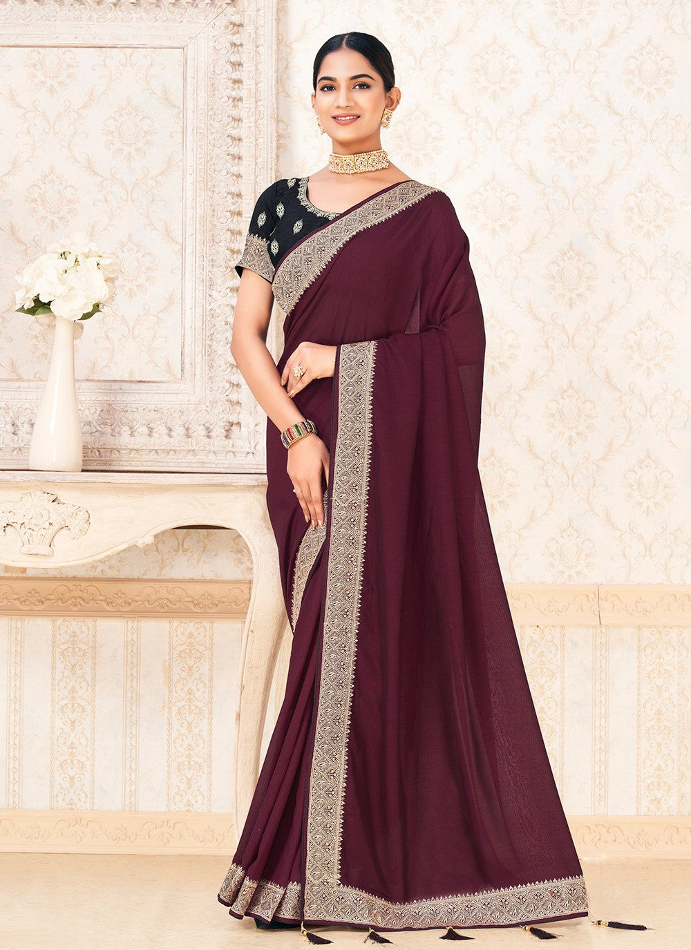 Classic Zari Titan Saree - S9723