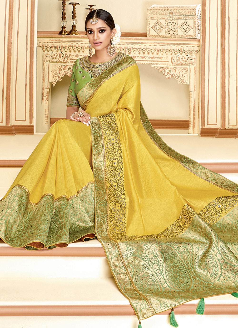 Trendy Cord Silk Saree - S4994